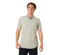 Rip Curl Men's Classic Surf Ourtime Short Sleeve Button Up Shirt, Surplus Green, Medium