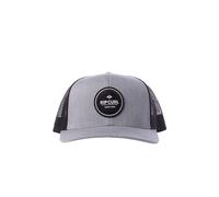 RIP CURL Men's Curve Peak, Structured Trucker Hat, Mesh Snapback Baseball Cap, Adjustable, Grey Heather Exc, One Size