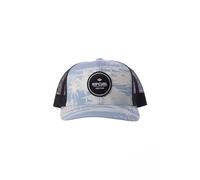 RIP CURL Men's Curve Peak, Structured Trucker Hat, Mesh Snapback Baseball Cap, Adjustable, Spray Blue Exc, One Size