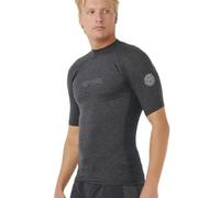 Rip Curl Dawn Patrol Upf Perf Short Sleeve Rash Guard Black L Man