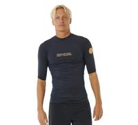 Rip Curl Men's Dawn Patrol Short Sleeve UPF 50 Rash Vest Top Navy Marle