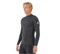 Ripcurl Men's Rip Curl Mens Dawn Patrol UPF 50 Perf Long Sleeve Rash Vest - Black - Size: 2XL