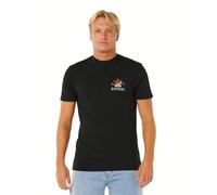 Rip Curl Men's Destination Short Sleeve Crew Neck T-Shirt, Standard Fit, Desti Animals Tee Hawaii Black, XL