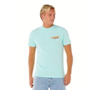 Rip Curl Men's Destination Short Sleeve Crew Neck T-Shirt, Standard Fit, Desti Animals Tee Light Aqua Florida, XXL