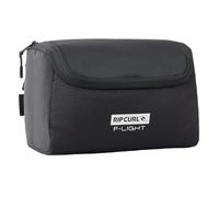 RIP CURL Mens F-Light Toiletry Icons Bag - Midnight - Ventilated mesh section. RECYCLED POLYESTER. 100% POLYESTER