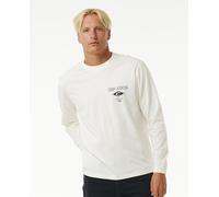 Rip Curl Mens Fade Out Icon Long Sleeve Crew Neck T-Shirt Top Tee