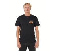 Rip Curl Men's Graphic Short Sleeve Crew Neck T-Shirt, Standard Fit, Black Grateful Shred, XL