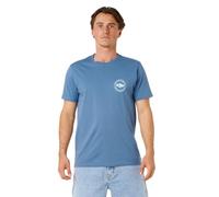 Rip Curl Men's Graphic Short Sleeve Crew Neck T-Shirt, Standard Fit, Bluefin Staple, Medium