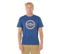 Rip Curl Men's Graphic Short Sleeve Crew Neck T-Shirt, Standard Fit, Light Navy Staple Filler, Large