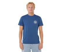 RIP CURL Men's Graphic Short Sleeve Crew Neck T-Shirt, Standard Fit, Light Navy Staple, Large