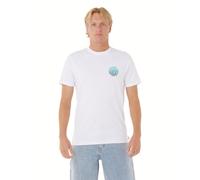 Rip Curl Men's Graphic Short Sleeve Crew Neck T-Shirt, Standard Fit, Optical White Wettie Passage Icon, S