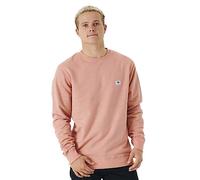 RIP CURL Mens Original Surfers Long Sleeve Sweatshirt - Dusty Rose - 2XL