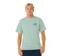 Rip Curl Pacific Rinse Glass Off Short Sleeve T-shirt Green,Blue XL Men
