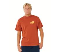 Rip Curl Men's Pacific Rinse Short Sleeve T-Shirt, Baked Clay Glass Off, XL