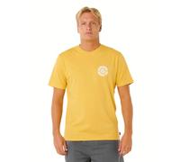 Rip Curl Men's Pacific Rinse Short Sleeve T-Shirt, Ochre Circle, Large