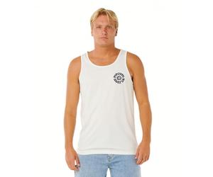 Rip Curl Mens Pacific Rinse Tank Graphic Vest - Bone - S