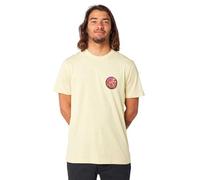 Rip Curl Mens Passage Cotton Short Sleeve T-Shirt - Vintage Yellow - S