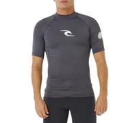 RIP CURL MENS RASH VEST.WAVES SHORT SLEEVED GREY UV UPF50+ SUN GUARD TOP S26
