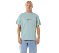 RIP CURL Mens Raw Energy Sloth Short Sleeve T-Shirt - Blue Lagoon - M