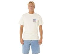 RIP CURL Mens Raw Energy Trad Short Sleeve T-Shirt - Bone - XL