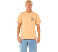 Rip Curl Mens Raw Energy Trad Short Sleeve T-Shirt - Mandarin Zest - 2XL