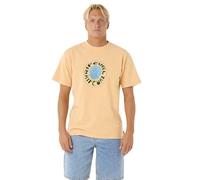RIP CURL Men's Raw Energy Visions Tee T Shirt Top Mandarin Zest Size L