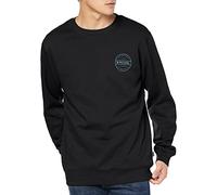 RIP CURL Men's Re Entry Crew Hoodie Black, Black/White, L
