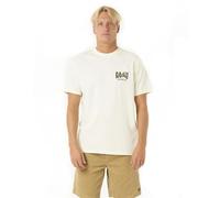 RIP CURL Men's Relaxed Fit Logo Crew T-Shirt, Bone Shield, Medium