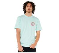 RIP CURL Men's Relaxed Fit Logo Crew T-Shirt, Light Aqua Shred, Large