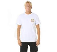 RIP CURL Men's Relaxed Fit Logo Crew T-Shirt, White Shred, XL