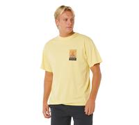 Rip Curl Search Dawn Short Sleeve T-shirt Yellow XL Men