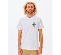 Ripcurl Men's Rip Curl Mens Search Icon Short Sleeve Crew Neck T-Shirt - White