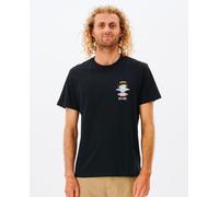Ripcurl Men's Rip Curl Mens Search Icon Short Sleeve Crew Neck T-Shirt - Black