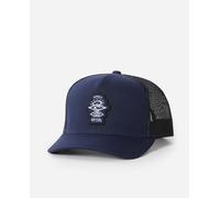 Rip Curl Curve Peak, Structured Trucker Hat, Mesh Snapback Baseball Cap for Men, Adjustable, Navy Icon 241, One Size