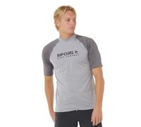 Rip Curl Shock Short Sleeve Rash Guard Grey XL Men