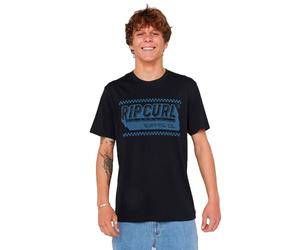 RIP CURL Men's Sportline Invader Tee T Shirt Top Black Size X-Large