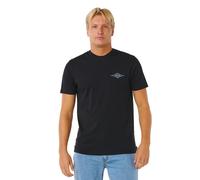 Rip Curl Streamline Diamond Short Sleeve T-shirt Black S Men