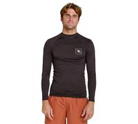 Rip Curl Streamline Upf Long Sleeve Rash Guard Black M Men
