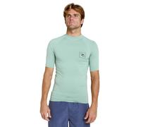 Rip Curl Streamline Upf Short Sleeve Rash Guard Green L Men