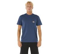 Rip Curl Men's Graphic Short Sleeve Crew Neck T-Shirt, Standard Fit, Washed Navy Surf Paradise, XXL