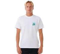 RIP CURL Men's Surf Revival Lined Up Tee T Shirt Top White