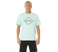 RIP CURL Mens Surf Revival Yo Mumma Short Sleeve T-Shirt - Light Aqua - 2XL
