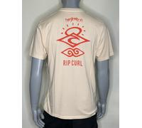 Rip Curl - Mens - T Shirt - Fade Out Icon Tee - Vintage White - Surf Clothing