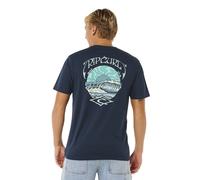 RIP CURL Men's Hazey Days Tee Short Sleeve Top T Shirt Dark Navy Size L