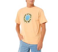 RIP CURL MENS T SHIRT.NEW RAW ENERGY VISIONS SHORT SLEEVED ORANGE COTTON TEE S25