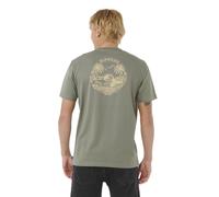 RIP CURL MENS T SHIRT.SURF TRIP GREEN BACKPRINT COTTON SHORT SLEEVED TEE TOP W25