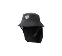 Rip Curl Men's UPF 50+ Quick Dry Surf Hat with Removable Neck Flap, Black, M