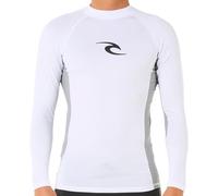 RIP CURL Mens Waves UPF 50 Perf Long Sleeve Surf Rash Vest - White - M