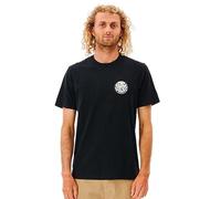 RIP CURL Men's Wetsuit Icon Short Sleeve T Shirt Tee Black