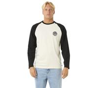 RIP CURL Mens Wetsuit Long Sleeve T-Shirt - Bone - L